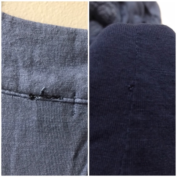 Apt. 9 Ombré Crochet Tunic Top, Boho Dip Dye Long Ombre Stretch Beach Blue Large - Picture 11 of 13